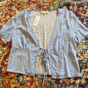 Blue PacSun Tie Top